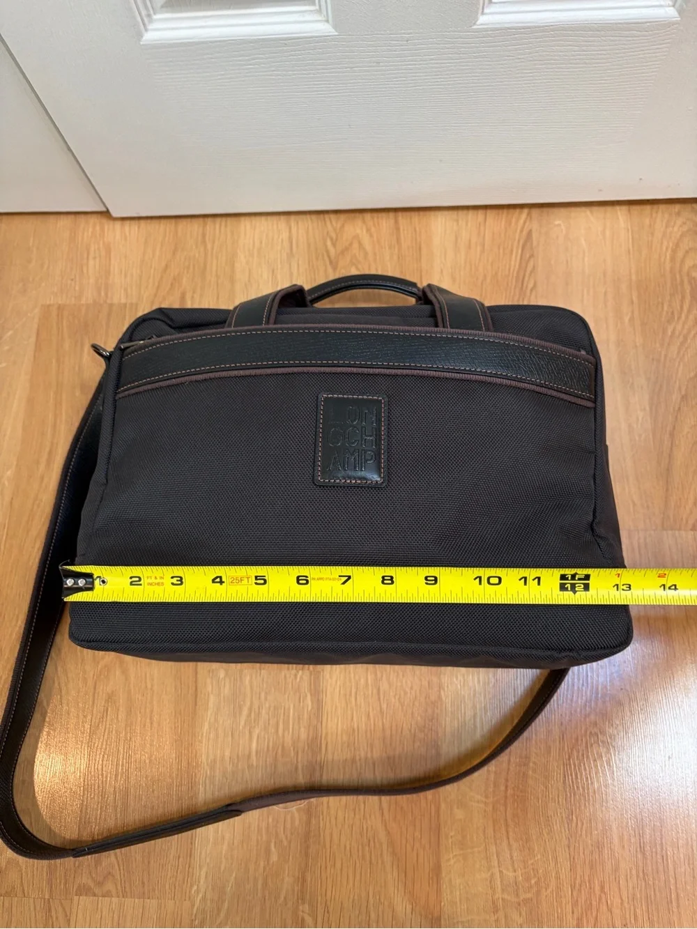 Longchamp Black with Brown Accents Boxford Briefcase/Travel Bag